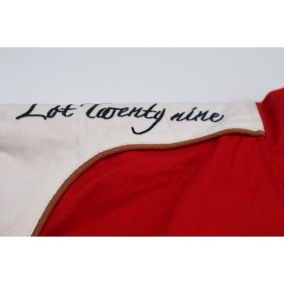 Vintage Vogue Looney Tunes Embroidered Red Bomber Jacket Medium - Picture 11 of 16